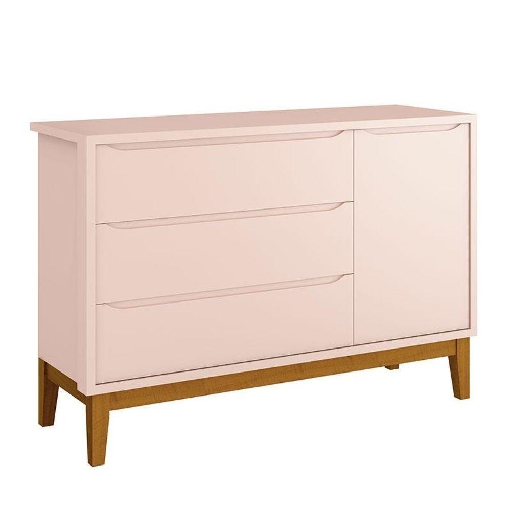 Cômoda Infantil Rosa New Classic: Organize com Estilo!