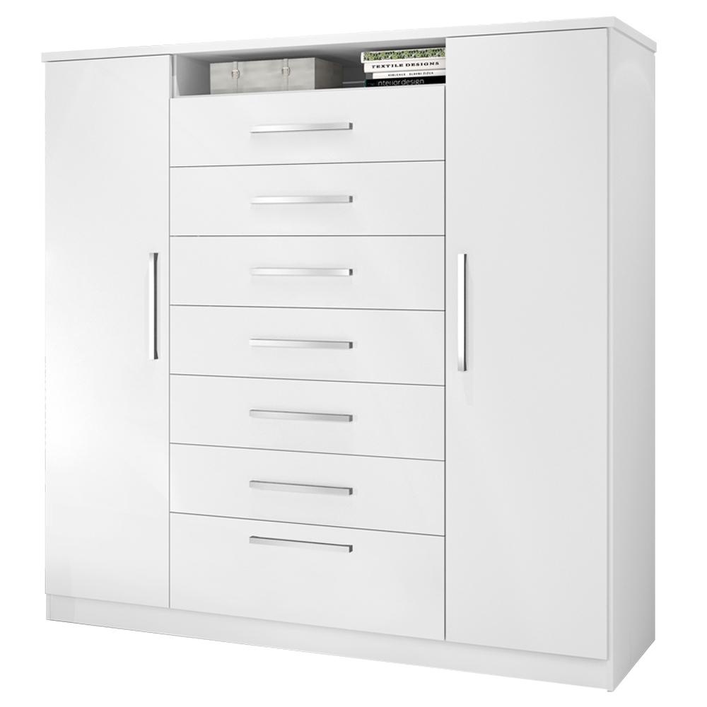 Cômoda J&A Móveis Mega 2 Portas 7 Gavetas: Organize com Estilo