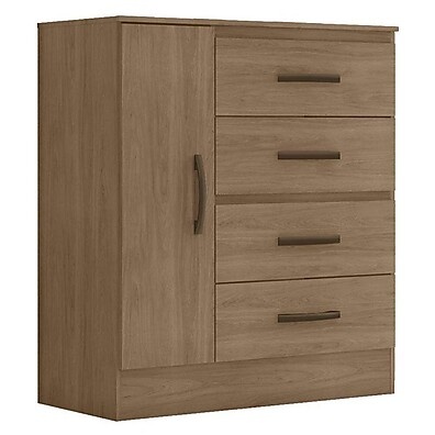 Cômoda Lite 4 Gavetas Carvalho Oak: Design Moderno e Praticidade