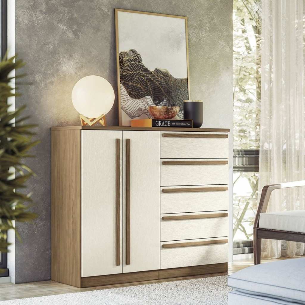 Cômoda Málaga Gold: Organize com Estilo!