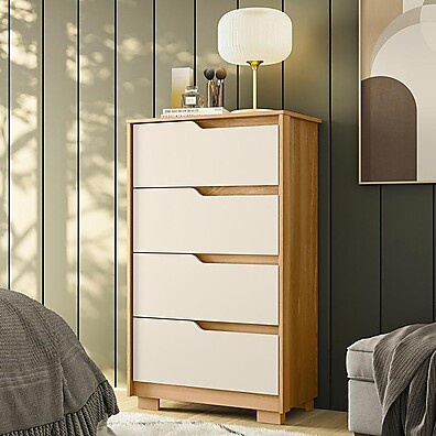 Cômoda Quarto Sole: 4 Gavetas e Design Moderno