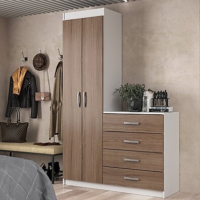 Cômoda Sapateira Larissa 4 Gavetas 2 Portas: Organize com Estilo