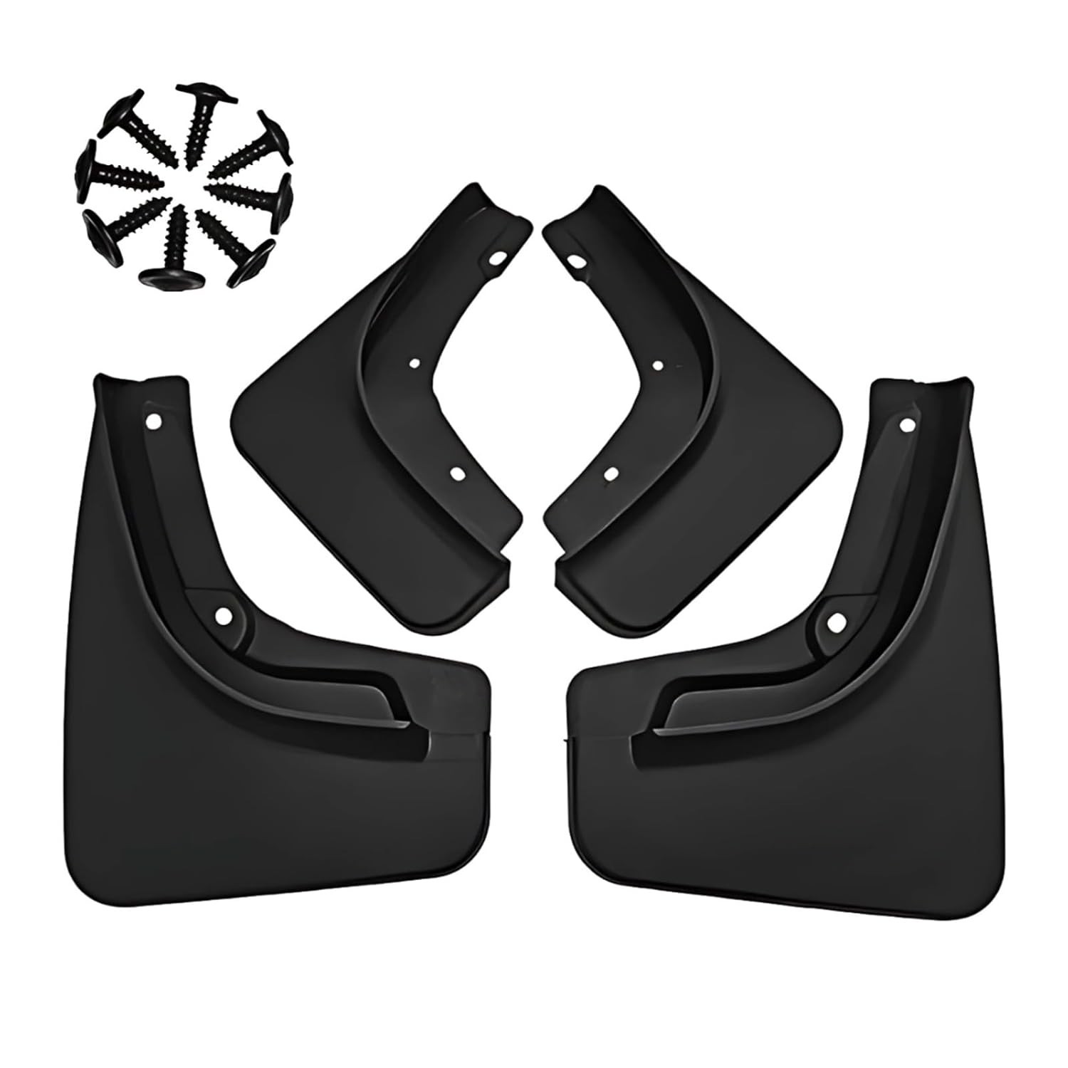 Kit 4 Abas de Lama Antiarranhões para Jeep Compass 2017-2020 - Proteção Premium