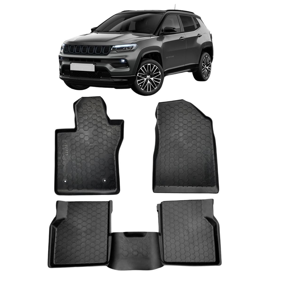 Tapete Bandeja Borracha Jeep Compass 2016-2024: Proteção Completa e Estilo