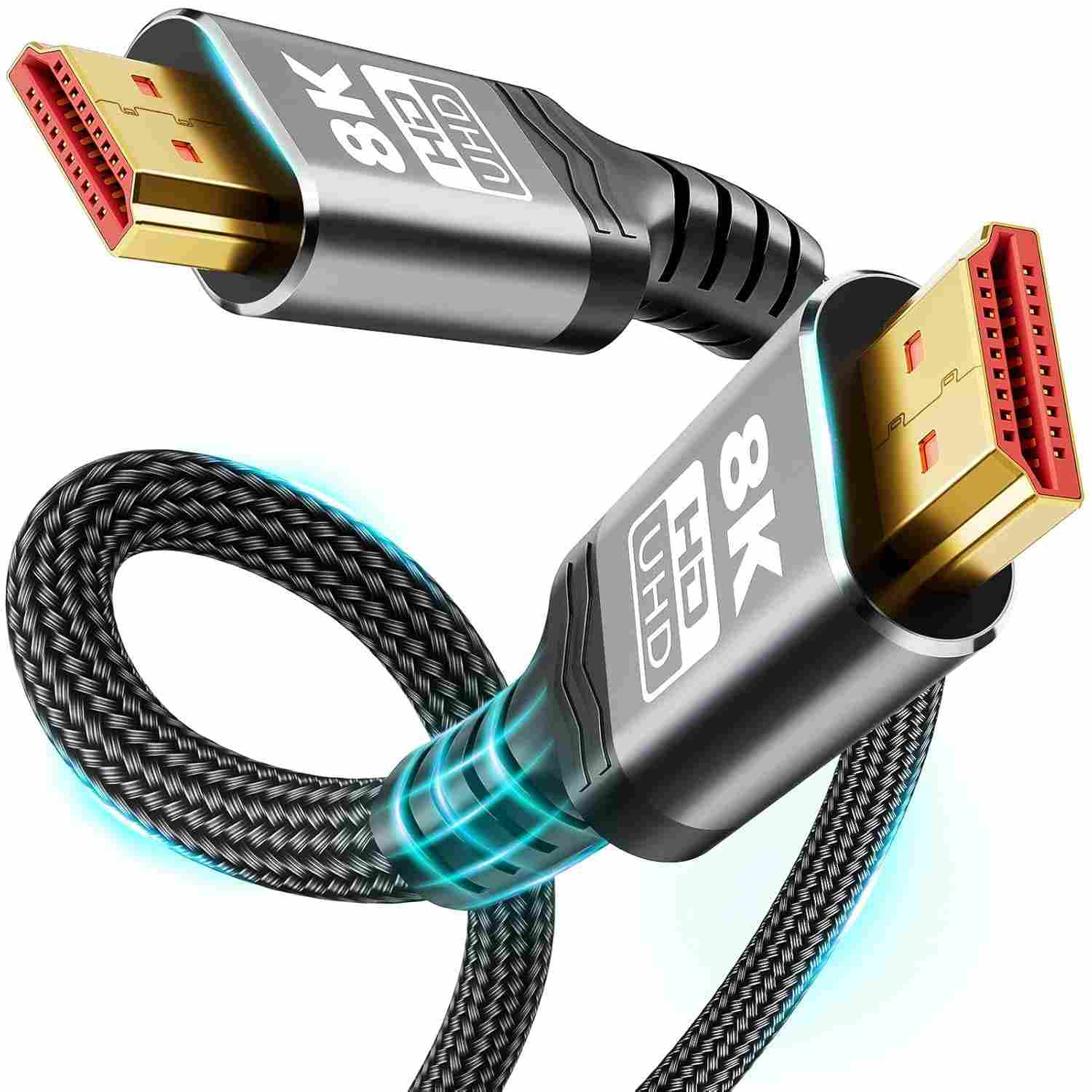 Cabo HDMI 8K 2.1 Green Jiss 4m: Ultra Velocidade, HDR Dinâmico e Compatibilidade Total