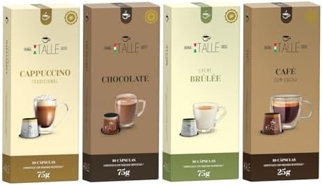 Cápsulas Compativeis Nespresso Cappuccino Chocolate Brulee 40 Unid