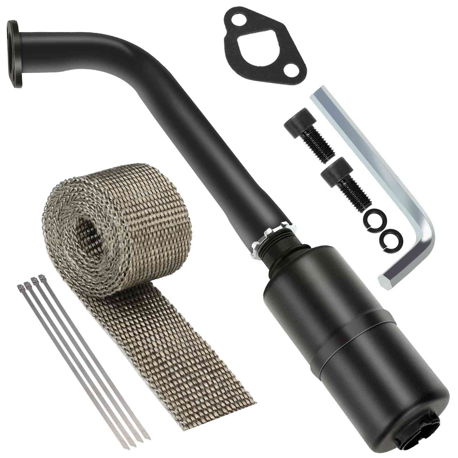 Silenciador de Escape YOXUFA para Motores Predator 212cc e Compatíveis - Mais Potência e Conforto!