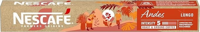 Café em Cápsula Compatível com Nespresso Nescafé Farmers Origins Andes 10 Cápsulas