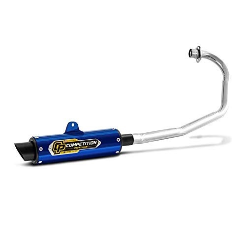 Escapamento Pro Tork Competition Curva Cromada Titan 150 / Fan 150 ESD 2009-2013 Azul
