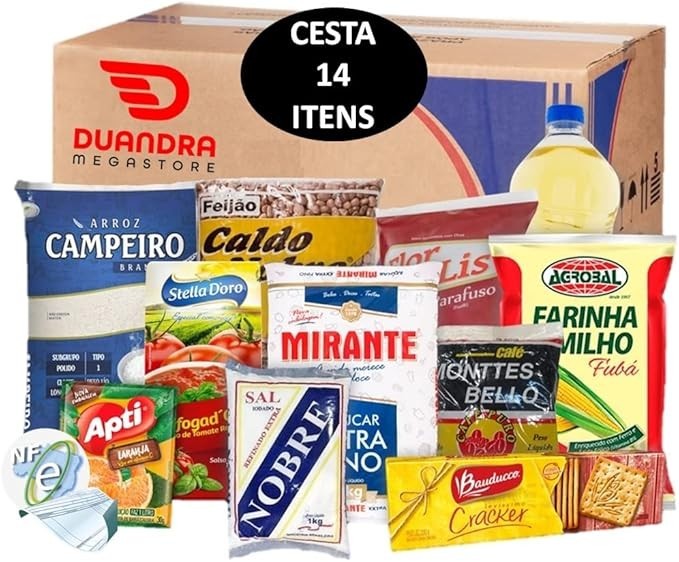 CESTA BASICA COMPLETA PROMOCIONAL DE ALIMENTOS DUANDRA MEGASTORE