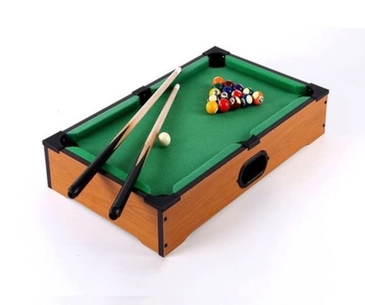 Mini Bilhar Infantil - Mesa de Sinuca Completa em Madeira Maciça
