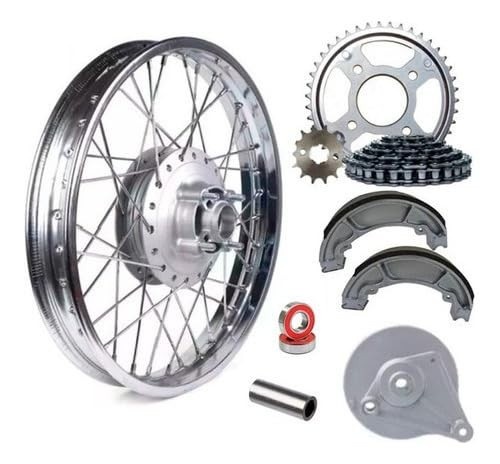 Roda Traseira Completa CG Fan 125 (2009-2018) - Pronta para Instalar!