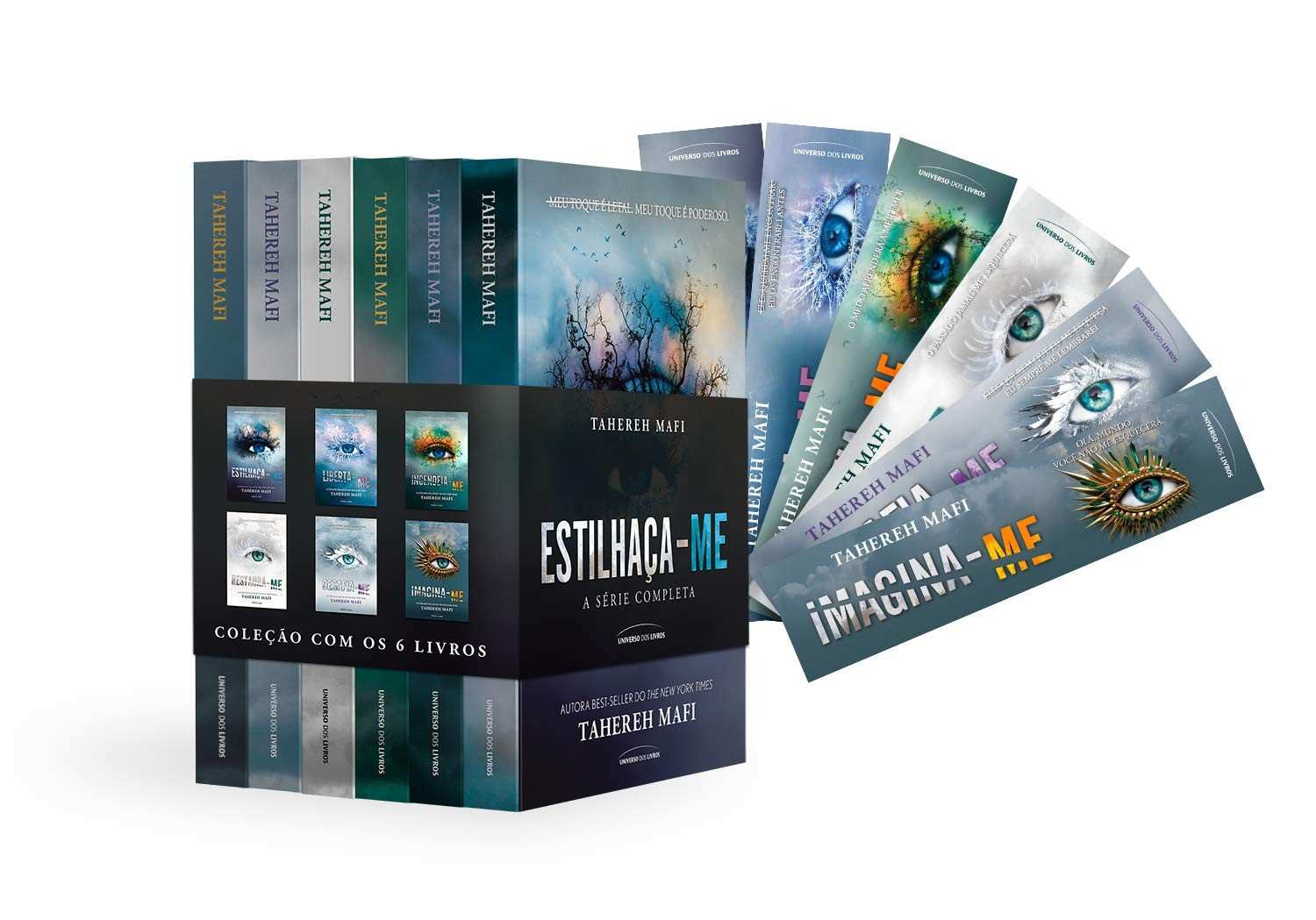 Kit Estilhaça-me: A Série Completa + Marcadores Exclusivos