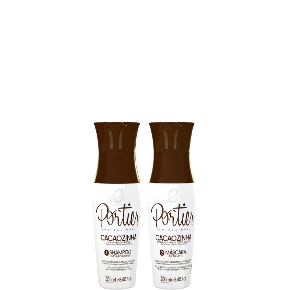 Kit Portier Cacao 2x250ml: Tratamento Capilar Completo