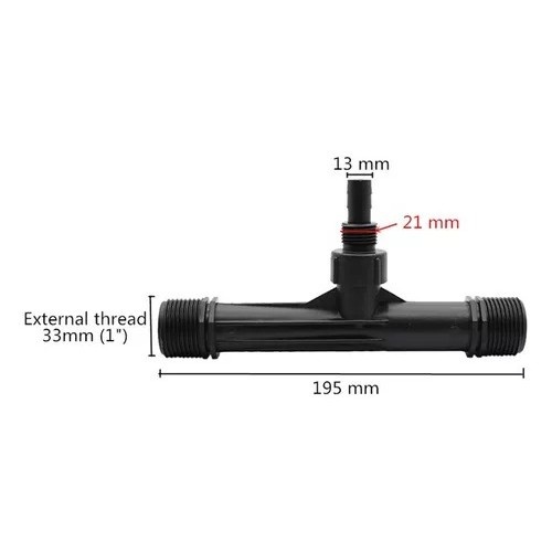 Kit Injetor Venturi 1" para Fertirrigação Completo