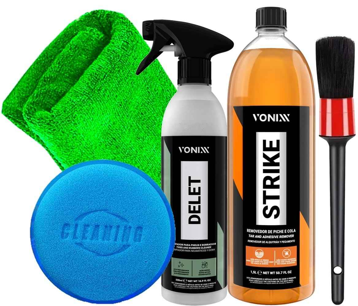 Kit Completo Detalhamento Automotivo Strike: Limpeza Profunda e Brilho Impecável