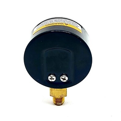 Manômetro 52 mm 1/8” para Gás e Ar + Tee 1/8” – Kit Completo