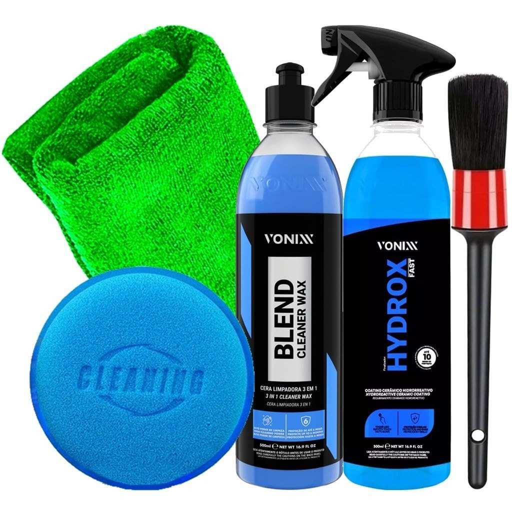 Kit Completo Vonixx Hydrox Fast + Blend Cleaner 500ml e Acessórios Karbox