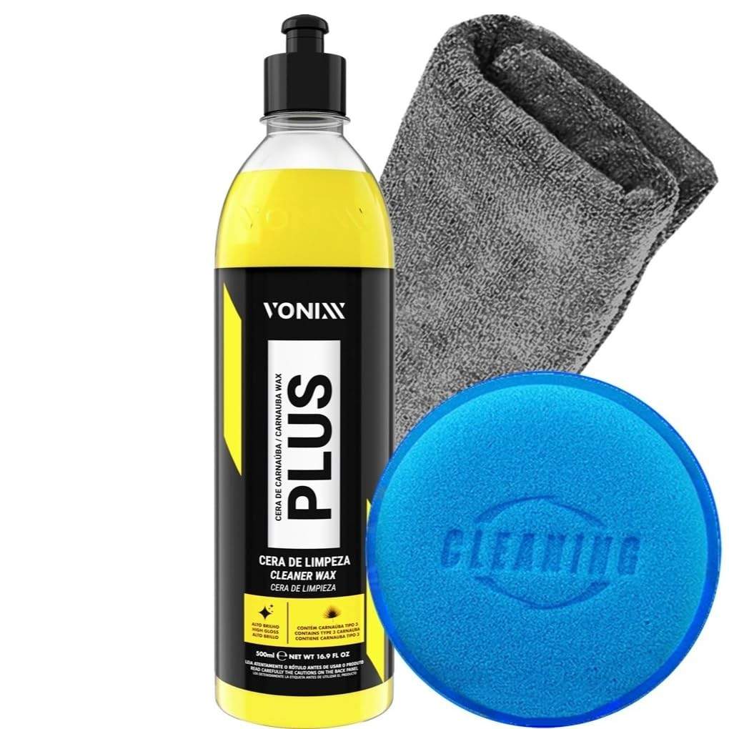 Kit Essencial Vonixx Plus 500ml + Acessórios Karbox: Detalhamento Automotivo Completo