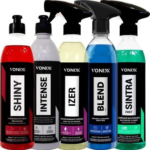 Kit Completo Vonixx: Limpeza Profunda, Descontaminação e Restauração Automotiva