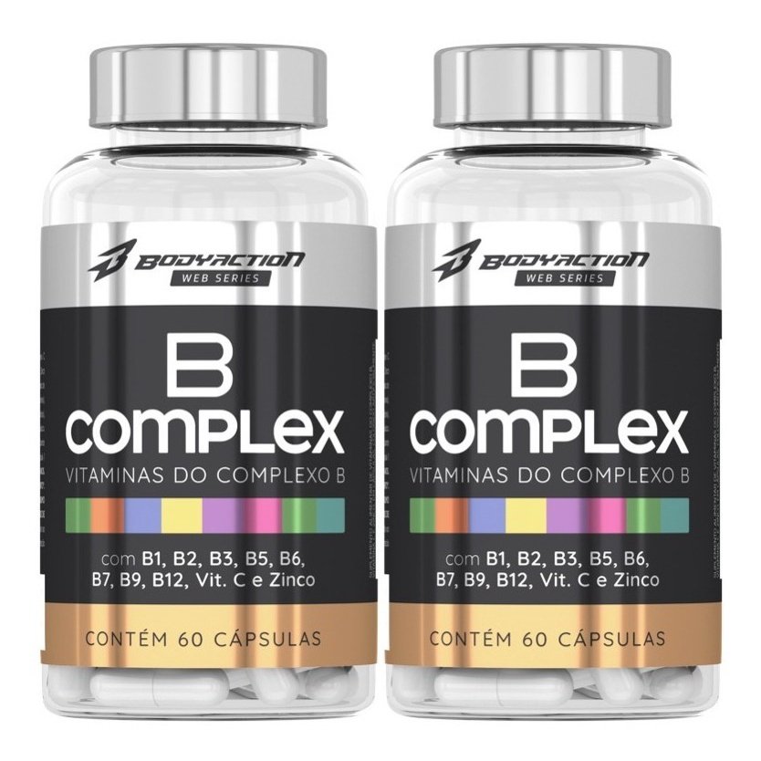 Complexo B + Vitamina C e Zinco Bodyaction: Energia e Imunidade