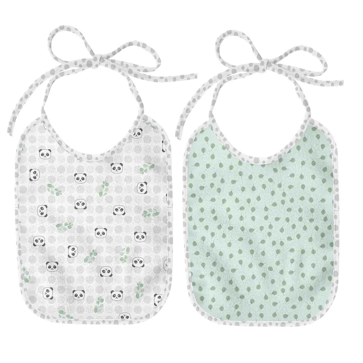 Babador Flanelado e Plastificado Papi Compose 25x19cm - Proteção Macia e Prática para Bebês