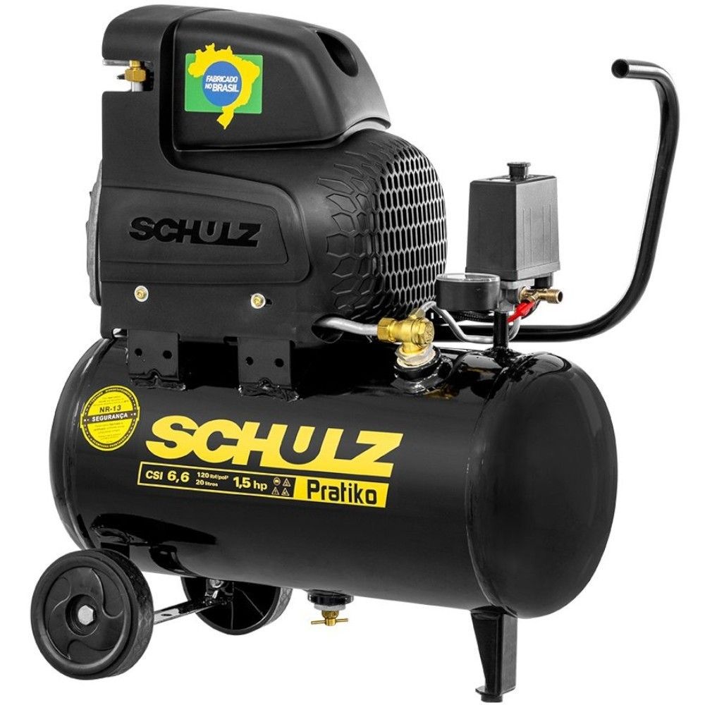 Compressor de Ar Schulz Pratiko CSI: 20L e 1,5HP