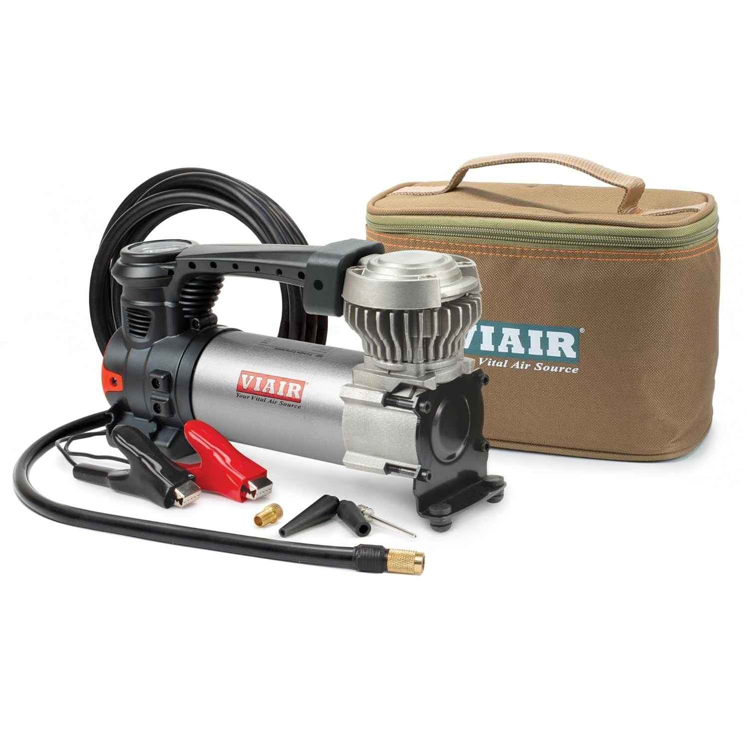 Compressor de Ar Portátil VIAIR 88P: Potência Offroad 12V para Carro, Caminhão e SUV