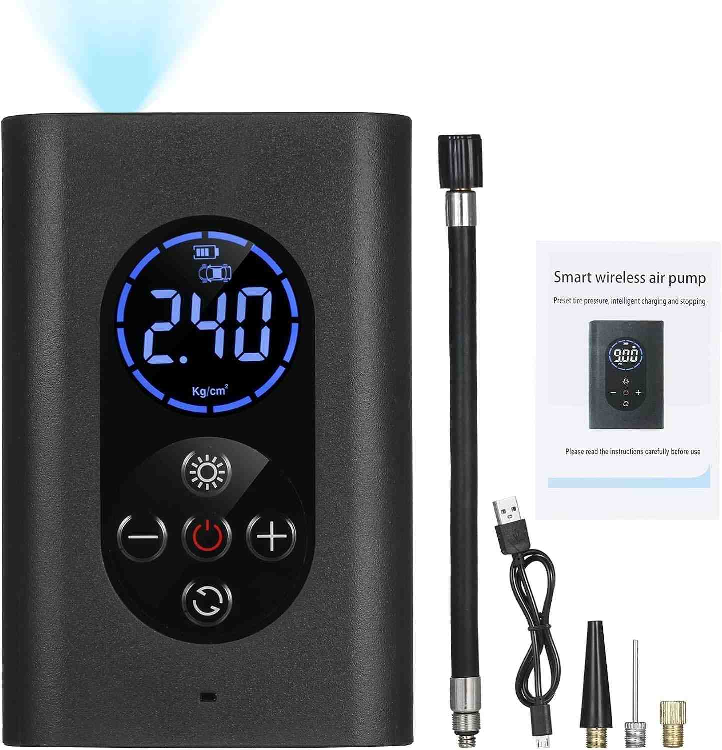 Mini Compressor de Ar Portátil: Calibre Pneus e Bolas com Facilidade!