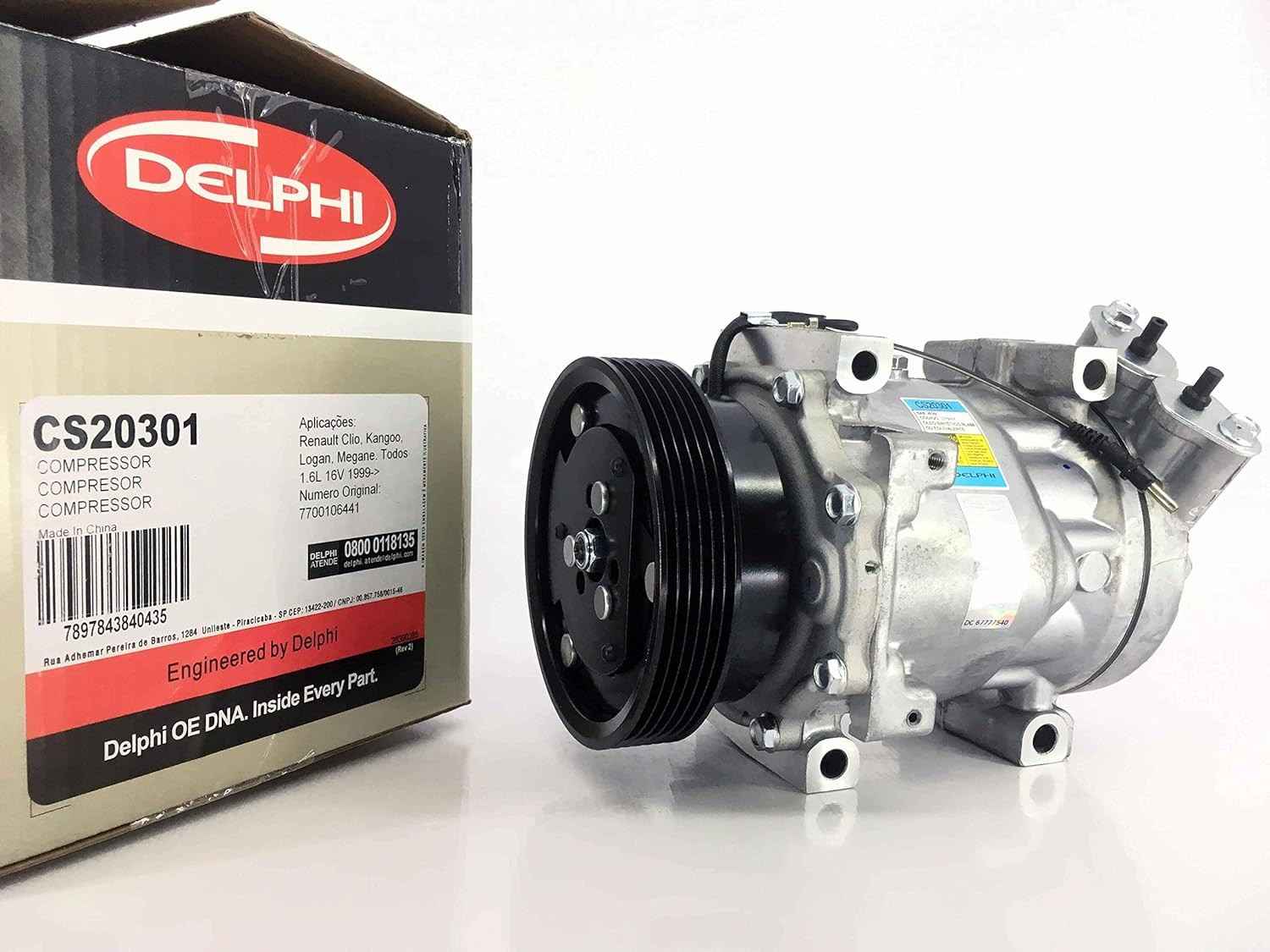 Compressor de Ar Delphi para Sandero, Clio, Logan e Duster 1.6 - Refrigeração Eficiente