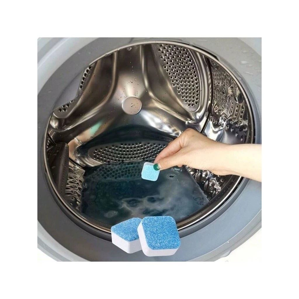 Kit Limpador Efervescente para Máquina de Lavar - 12/24 Comprimidos