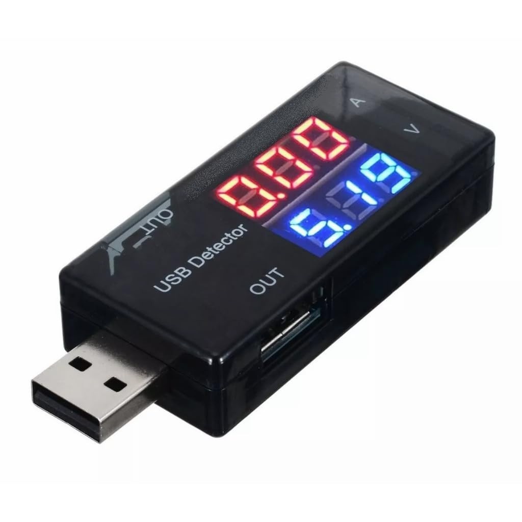 Testador USB 3-20V/0-3A: Multímetro Digital para Notebook e Computador