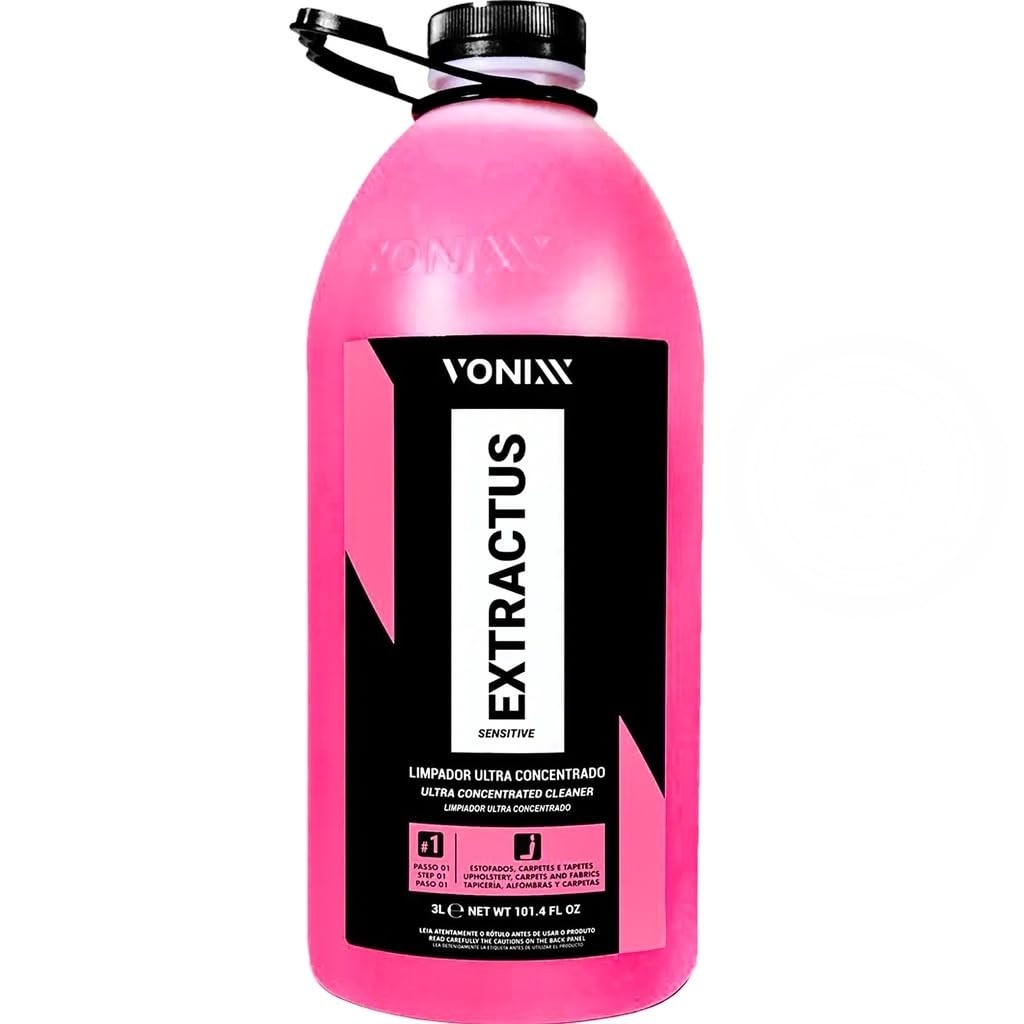 Limpador Concentrado Extractus Sensitive 3L Vonixx: Limpeza Profunda e Segura para seu Veículo