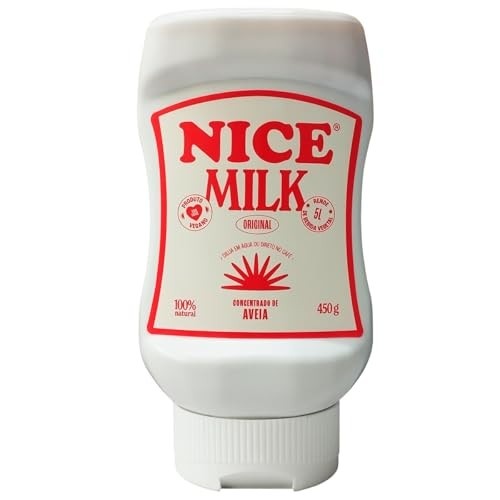 Nice Milk Leite Vegetal de Aveia Concentrado Sem Glúten 450g Rende 5L