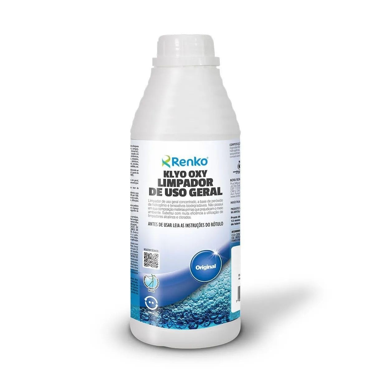 KLYO OXY Limpador Multiuso Concentrado com Oxigênio Ativo - Remove Manchas e Odores, Fórmula Biodegradável, Diluição 1:200