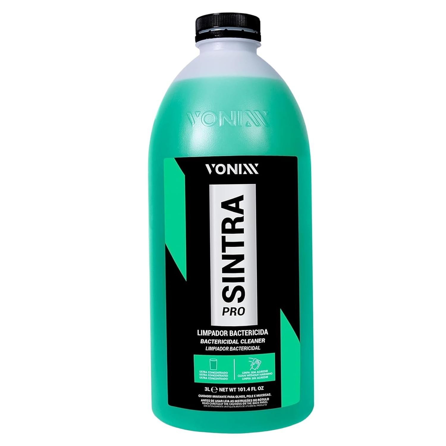 Vonixx Sintra Pro 3L: Limpador Bactericida Ultra Concentrado para Interior Automotivo