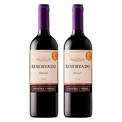 Concha Y Toro Reservado Merlot: Kit 2 Vinhos!
