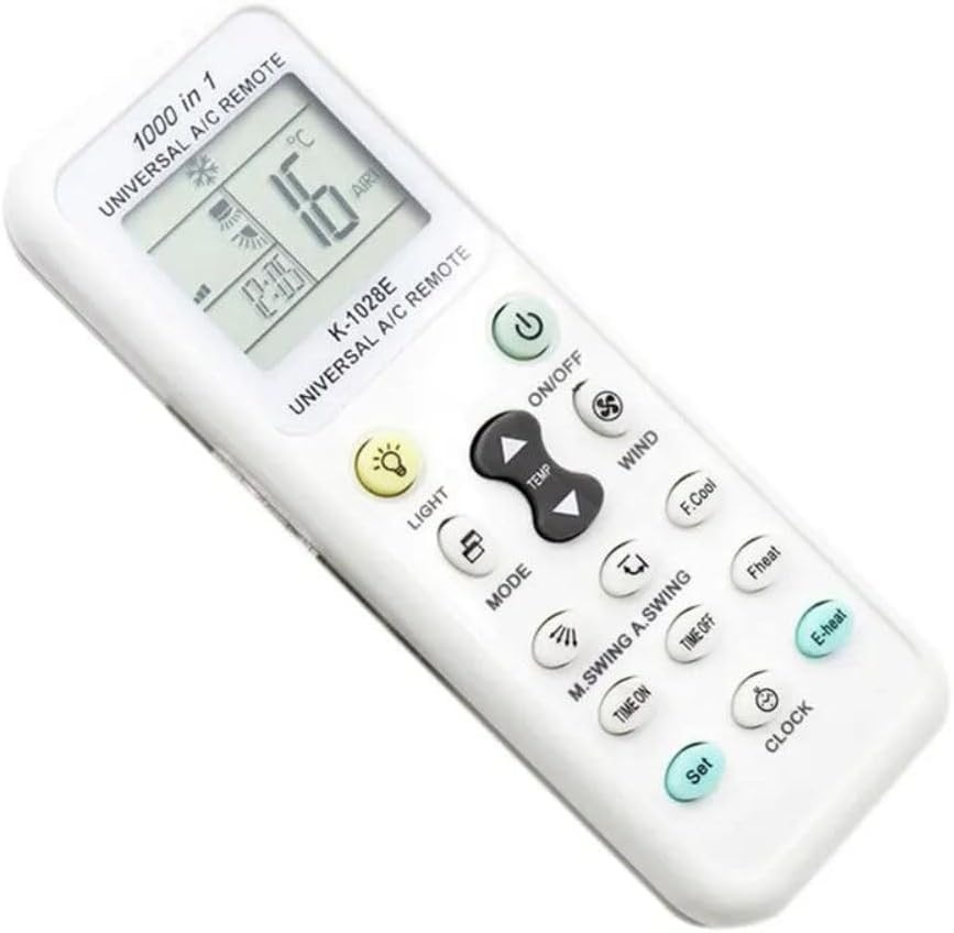 Controle Remoto Universal para Ar-Condicionado com Tela LCD – Compatível com Todos os Modelos, Fácil de Usar, Premium