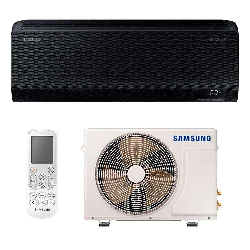 Ar-condicionado Split Inverter 18000 Btus Samsung Windfree Connect Black Edition Wi-Fi Quente e Frio 220V