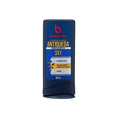 Condicionador Antiqueda 3x1 Bozzano com Cafeína 200ml – Combate a Queda e Nutrição em 1 Produto