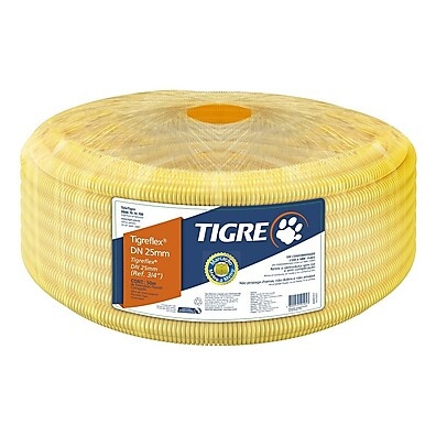 Conduíte Elétrico Amarelo 25mm: 50m de Proteção Tigre