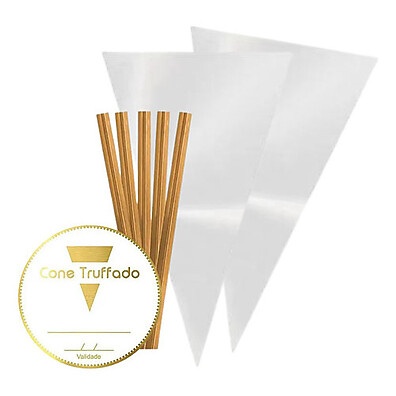 Cone Trufado: Kit Embalagem Sofisticada