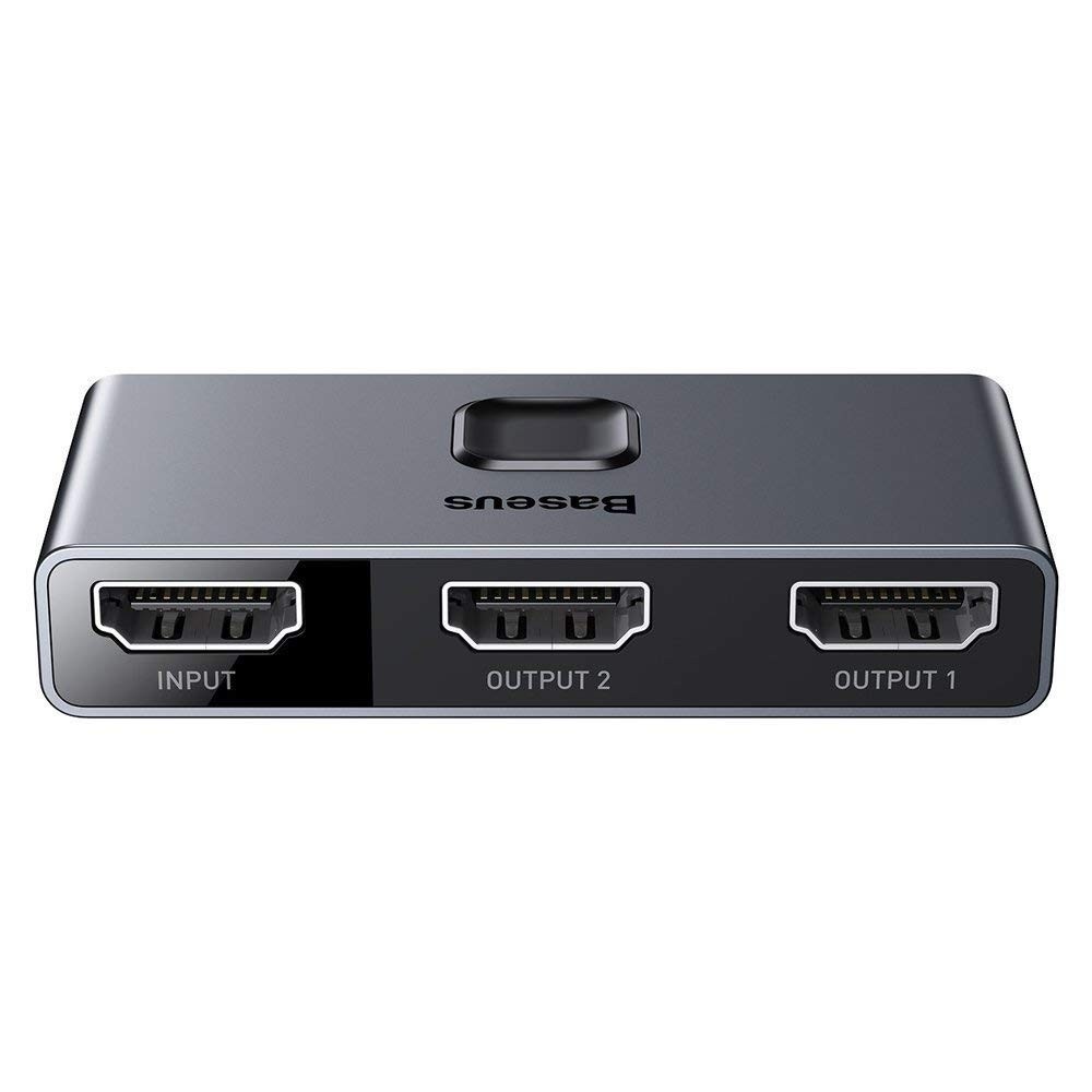 Baseus Divisor HDMI Bidirecional 2 em 1: Conecte e Expanda sua Experiência 4K