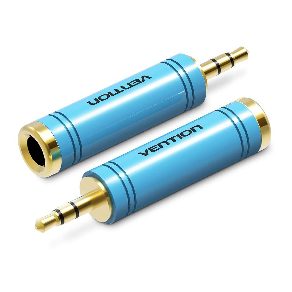 Adaptador P2 Macho para P10 Fêmea Estéreo Vention: Conecte Seus Fones com Qualidade!