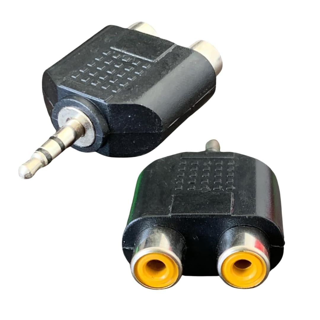 Adaptador P2 Macho para 2 RCA Fêmea: Conecte Seu Áudio com Qualidade!