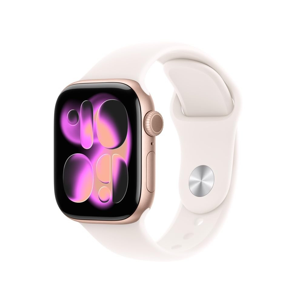 Apple Watch Series 11 GPS: Saúde, Fitness e Conectividade em Rosa-Dourado