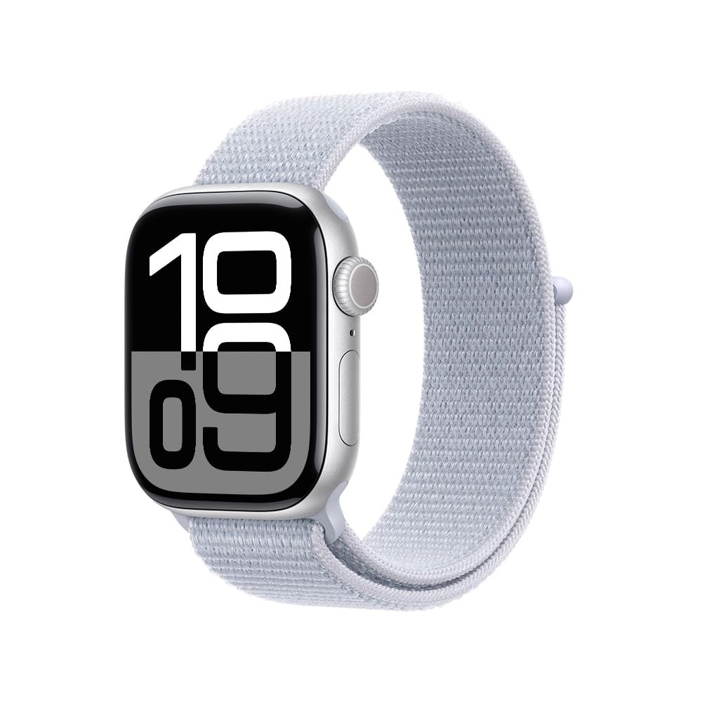 Apple Watch Series 10 GPS 42mm: Caixa Prateada, Loop Nuvem Azul - Saúde e Conectividade Avançada