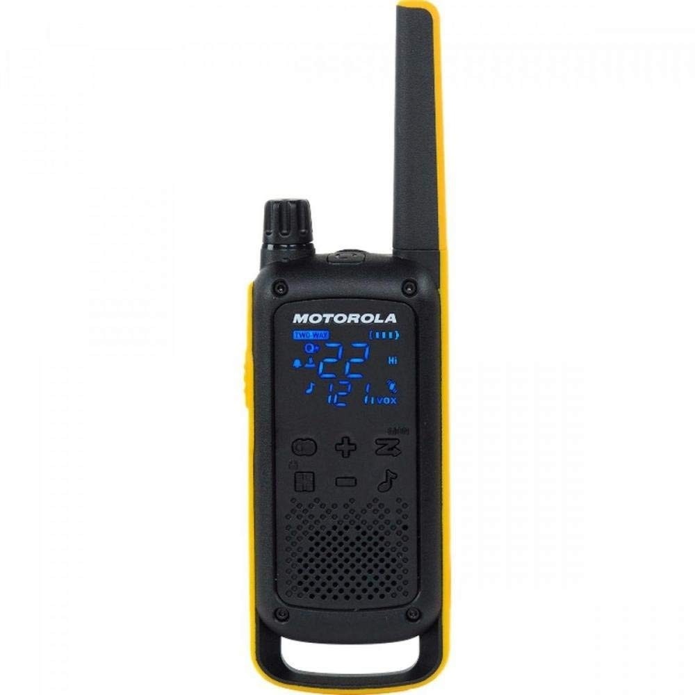 Rádio Comunicador Motorola Talkabout T470BR 35km Amarelo/Preto - Conectividade e Segurança
