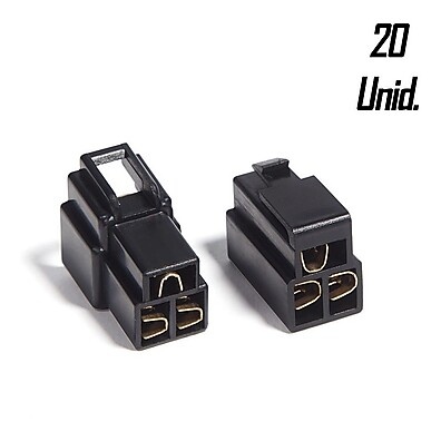 Conector 3 Vias Technoise: Kit 20 Com Trava!