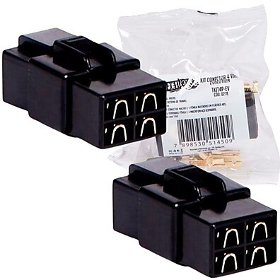 Conector 4 Vias Technoise: Kit Completo com Trava